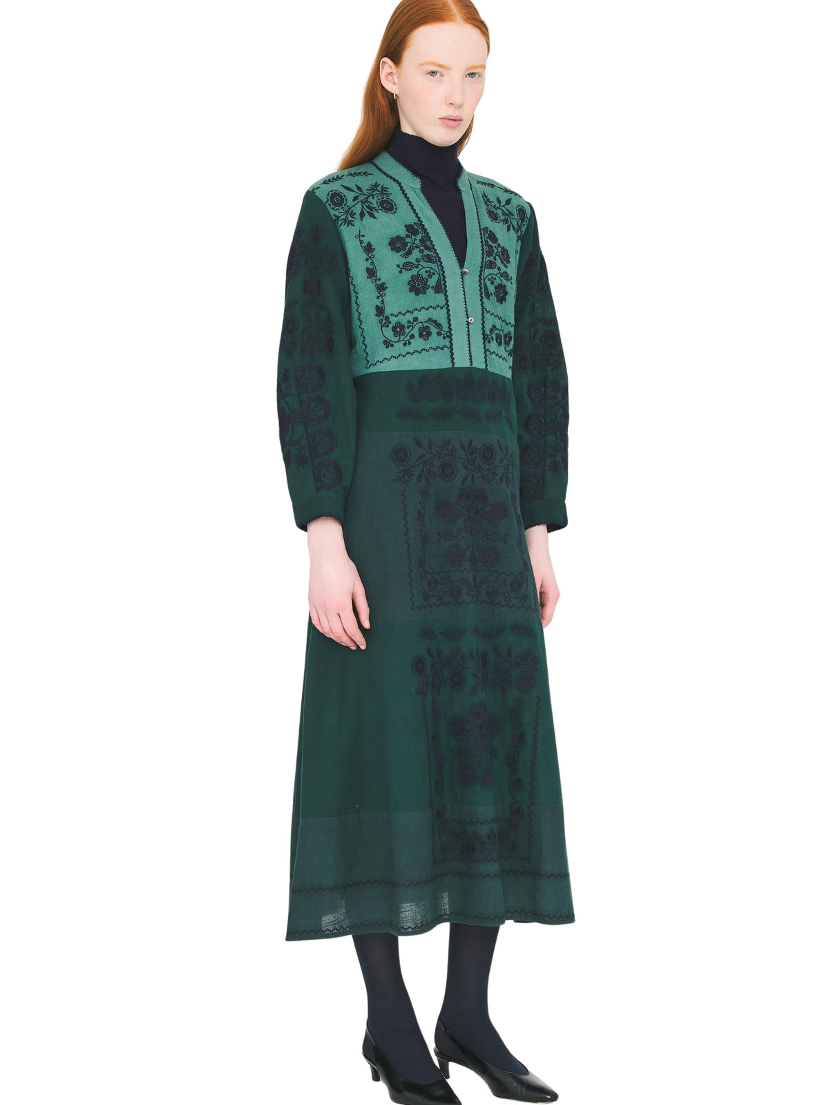 Robe longue Mimi - Dark Green