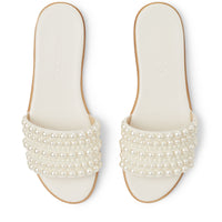 Sandales plates Minea - White & Yellow