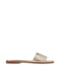 Sandales plates Minea en cuir - Champagne