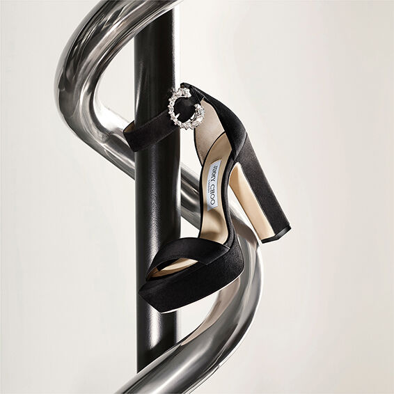 ZNO STOCK 0 DJV 6/1 ST 17% Prix 290 / Reco 200 BLACK/CRYSTAL Sandal MIONNE 120