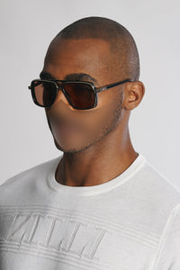 Lunettes de soleil à double-pont - Noir