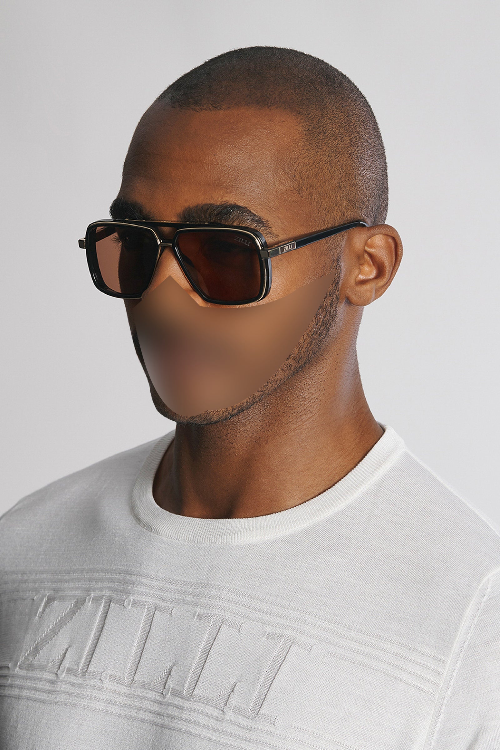 Lunettes de soleil à double-pont - Noir
