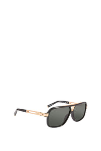 Lunettes de soleil double pont - Noir & Doré