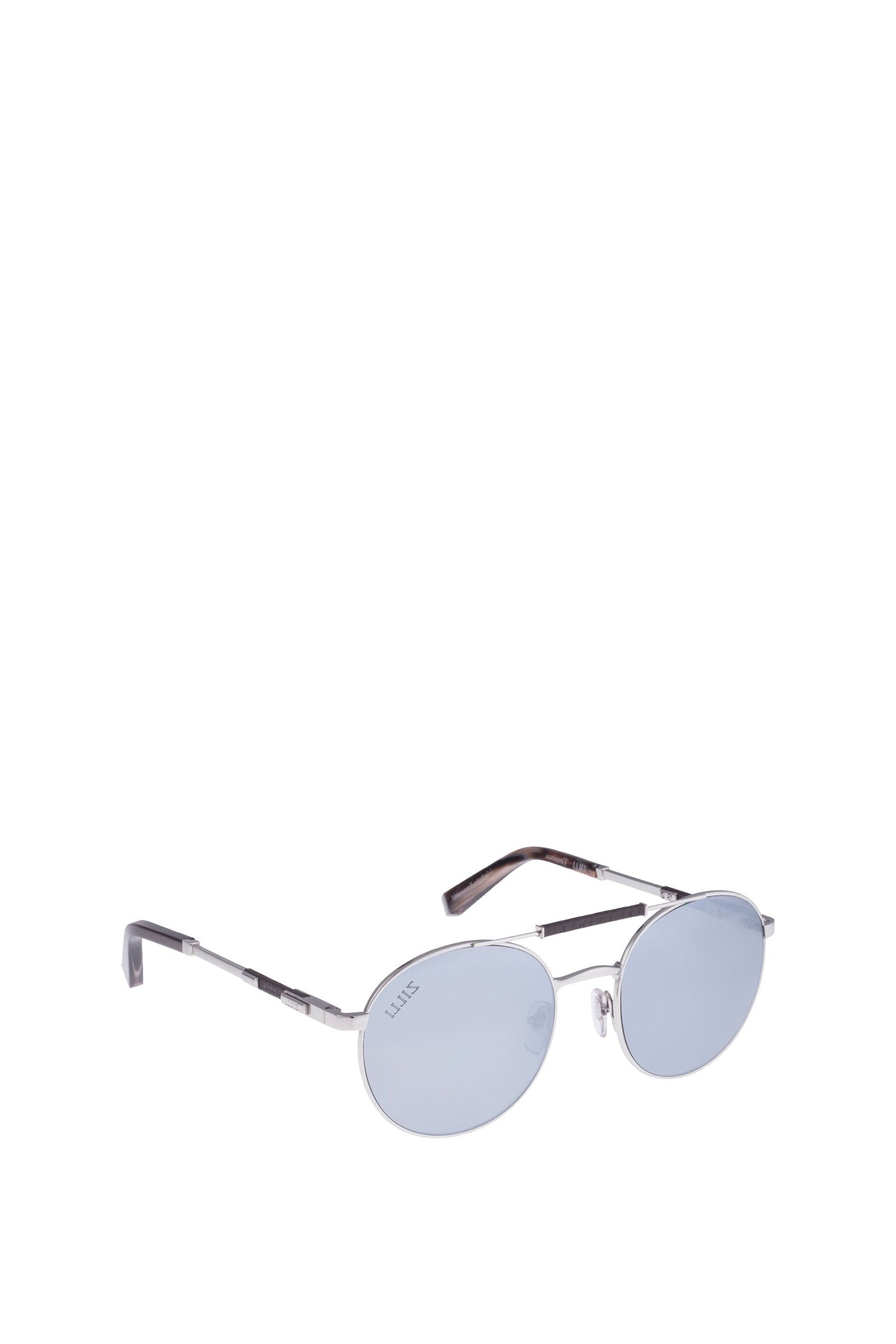 Lunettes de soleil double pont - Argenté & Bleu