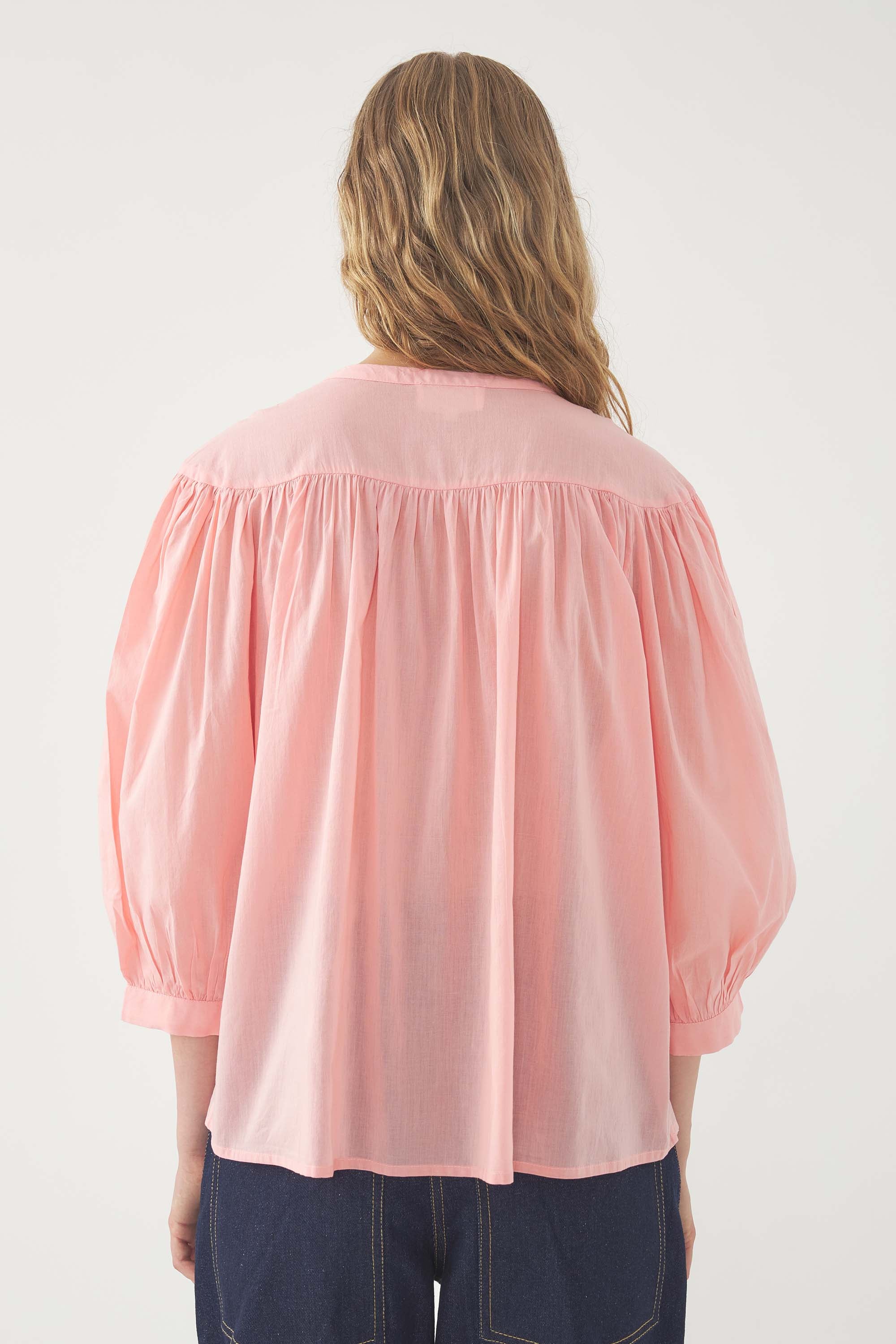 PINK MIRABEL BLOUSE
