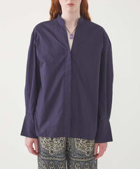 NAVY MIRABEL BLOUSE 2
