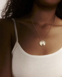 Collier Mira en or jaune avec diamant - Diamant & Émeraude