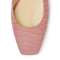 Ballerines plates Mirele en cuir - Blush