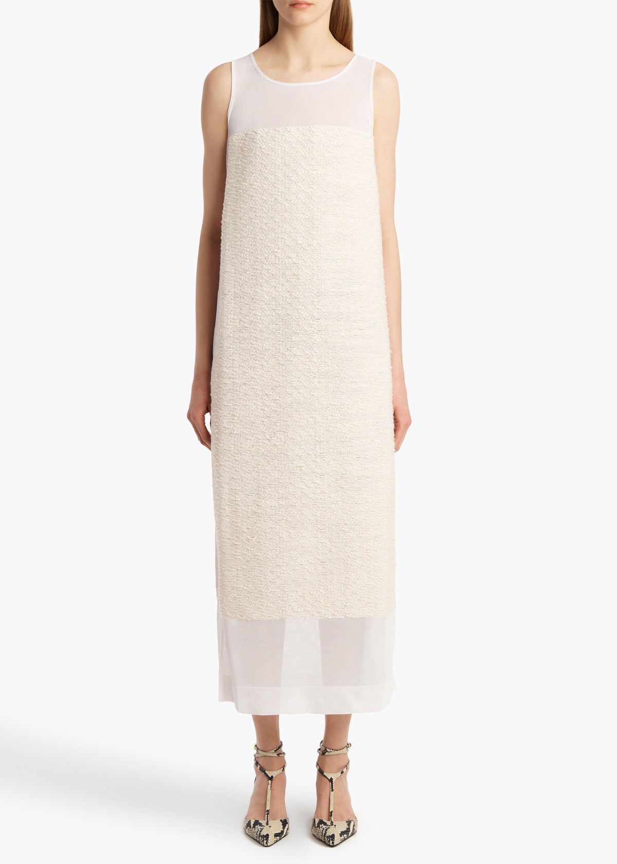 Ivory Miriele Dress In Ivory - Ivory