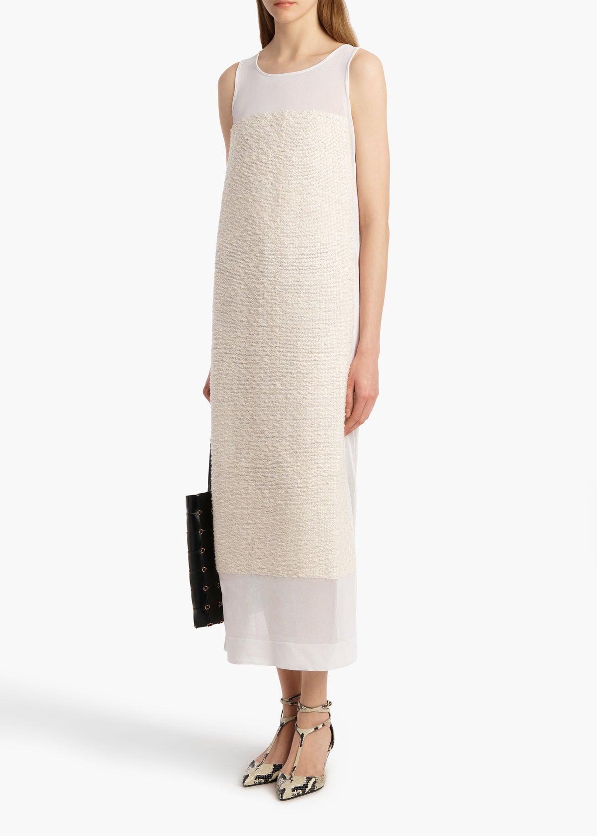 Ivory Miriele Dress In Ivory - Ivory
