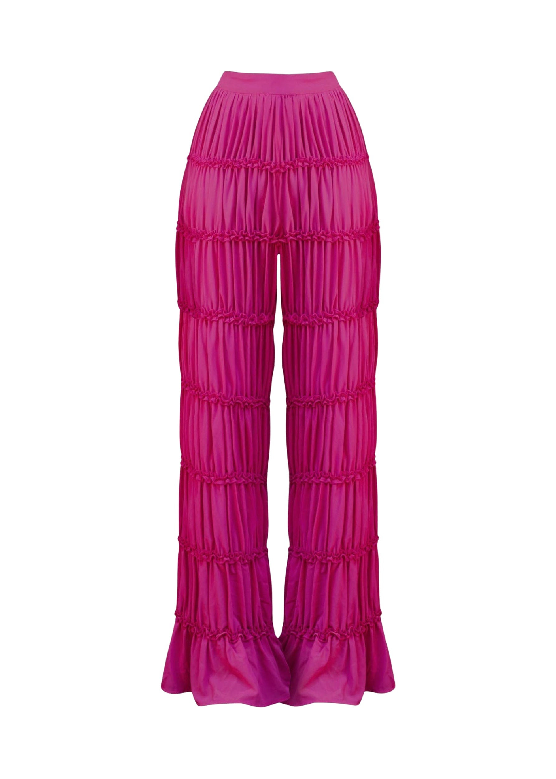 Sina ruched trousers - Magenta