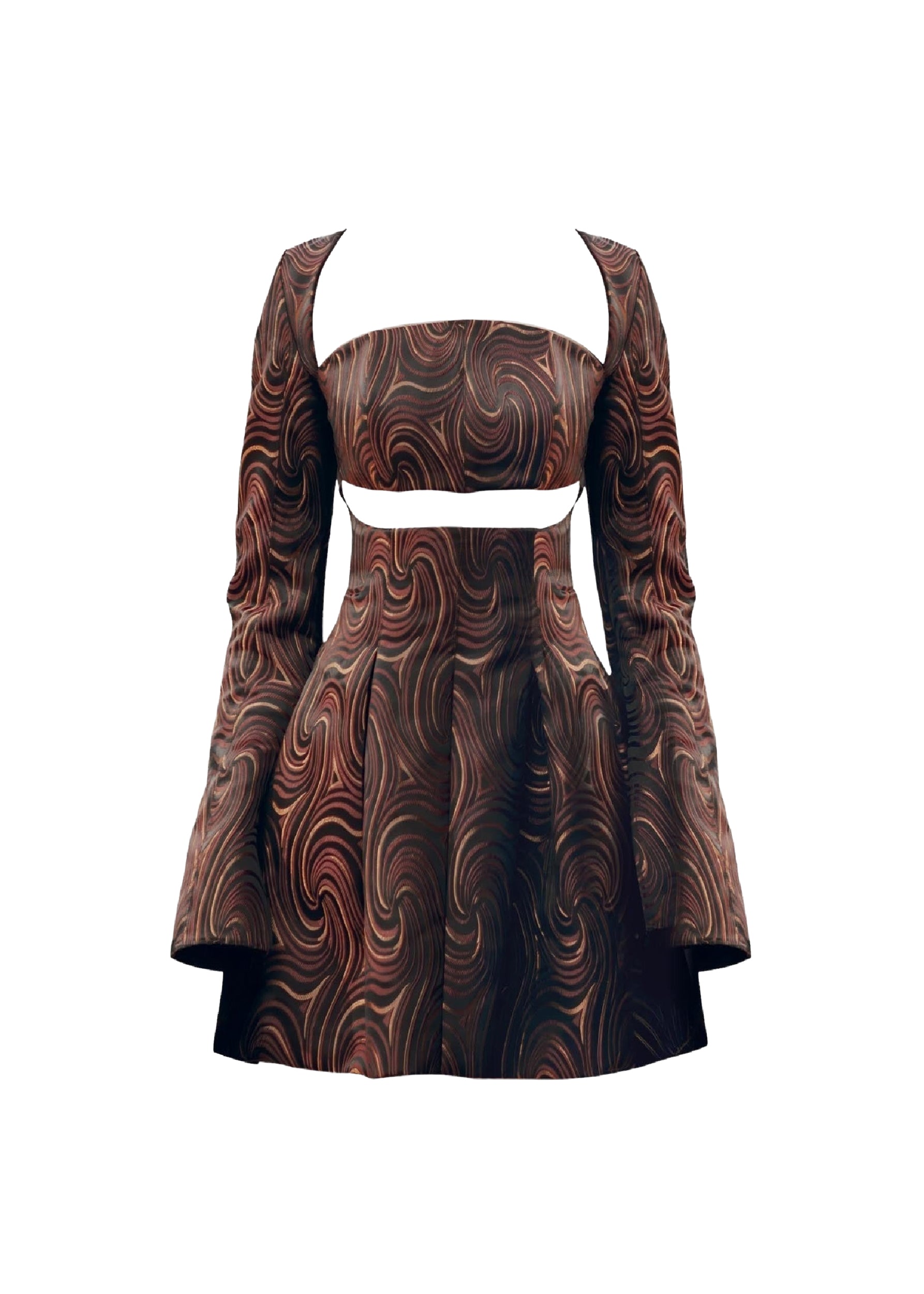 Nala halter short dress - Corda Jacquard