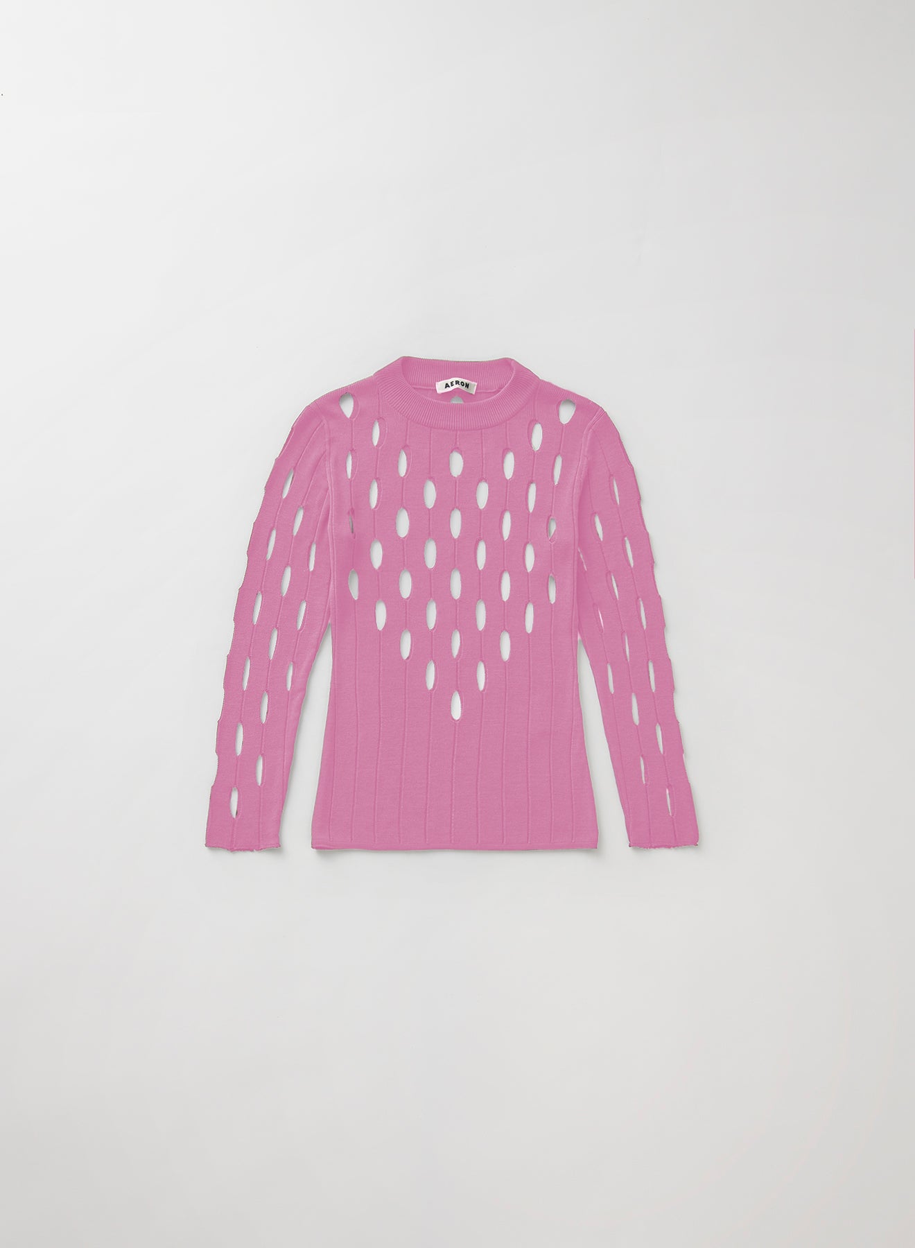 T-shirt Misty à manches longues ajouré - Electric Rose