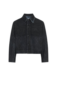 Moon Waxed Denim Jacket - Noir