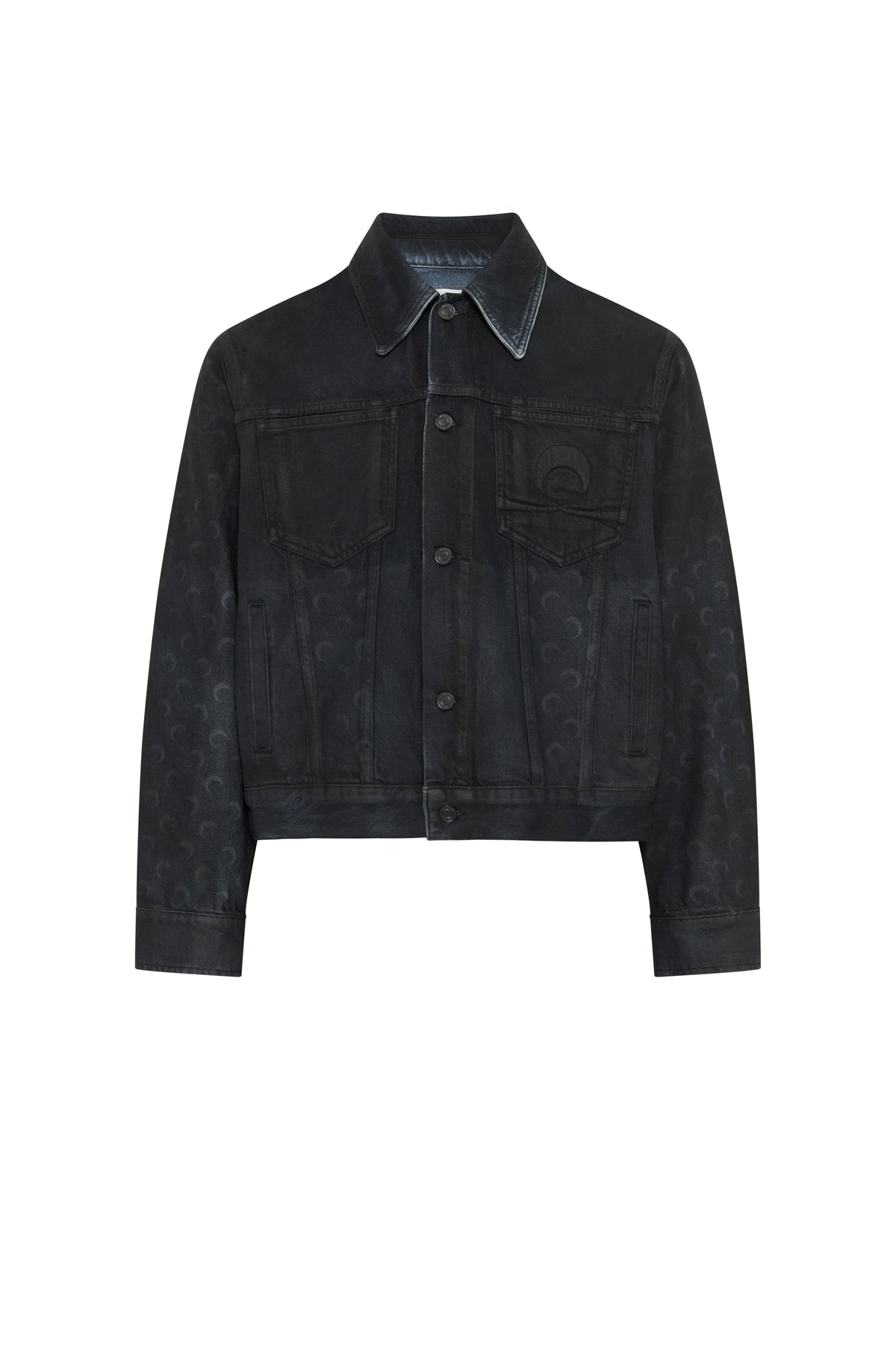Moon Waxed Denim Jacket - Noir