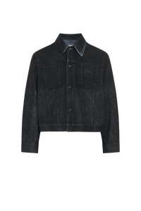 Moon Waxed Denim Jacket - Noir