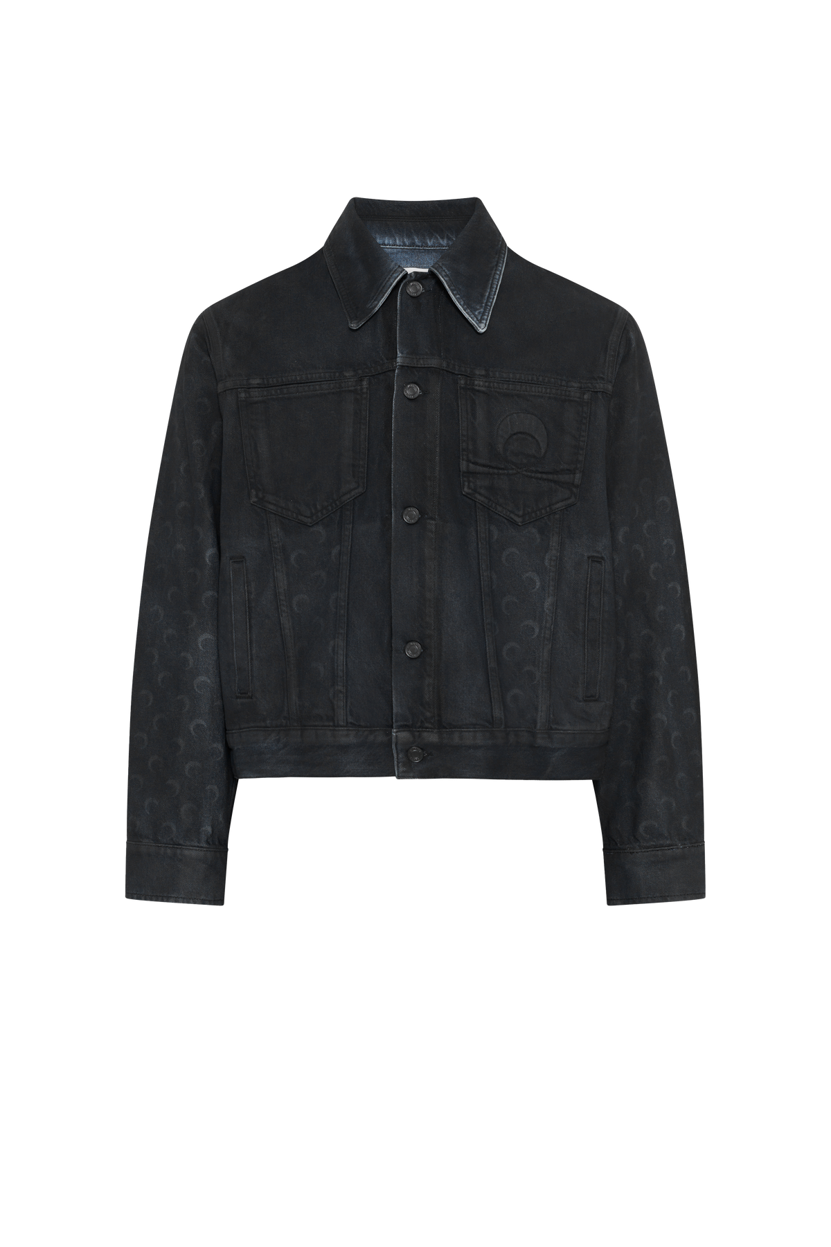 Moon Waxed Denim Jacket - Noir
