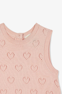 Barboteuse Milk - Rose Coquillage