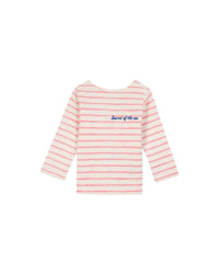 T-shirt Mario en coton - Rayure Rose