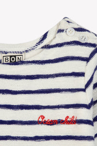 1qty NEW MIXTE / Tops - Rayure Bleue