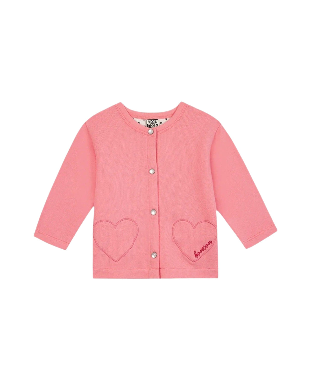 Sister cotton cardigan - Pink Loulou