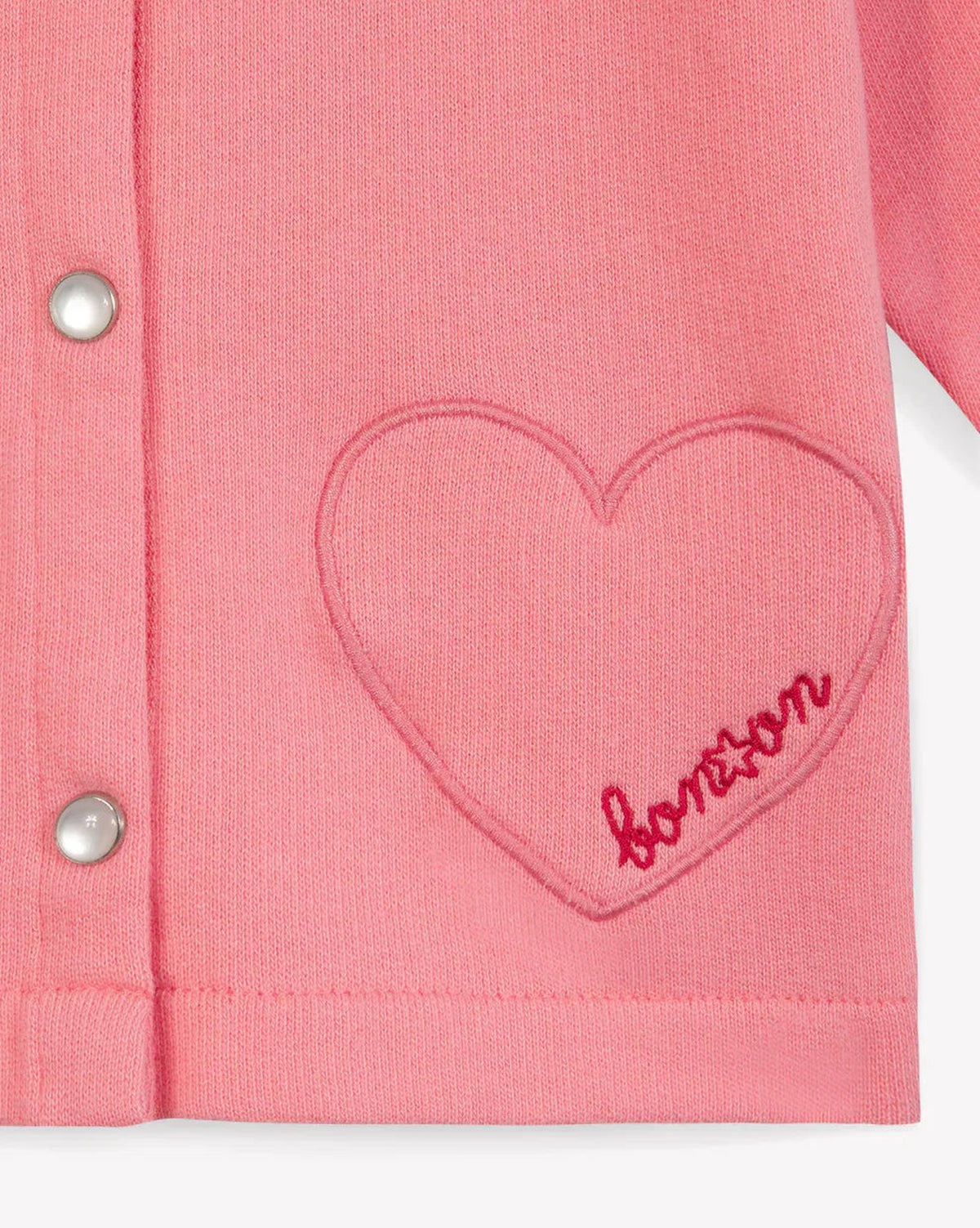 Sister cotton cardigan - Pink Loulou