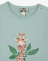 Tuba cotton T-shirt - Nile Green