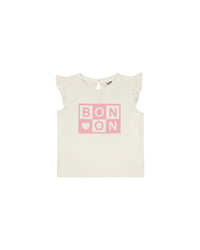 Tika cotton T-shirt - Bonton Cream