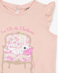 Tika cotton T-shirt - Shell Pink