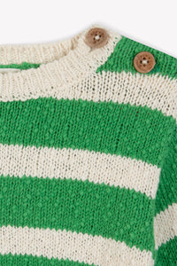 Pull Marino - Rayure Verte
