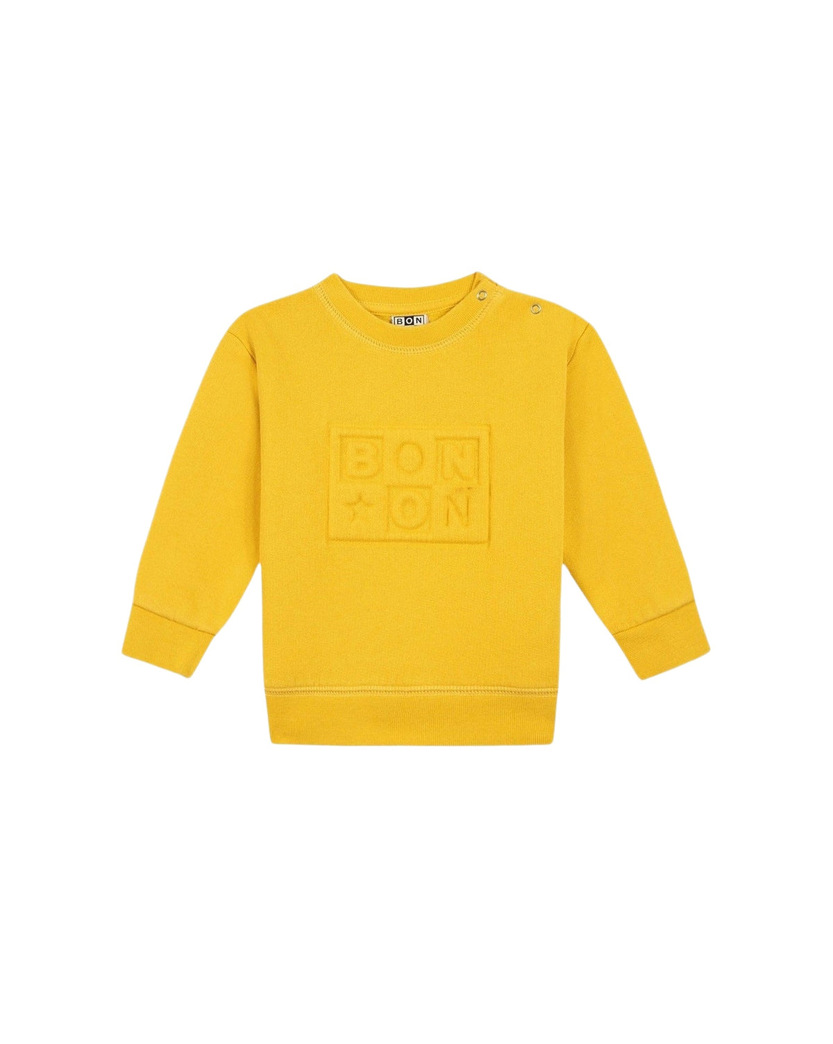 Smily cotton sweatshirt - Retro Yellow