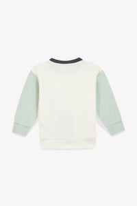 Smily Sweatshirt - Pale Aqua