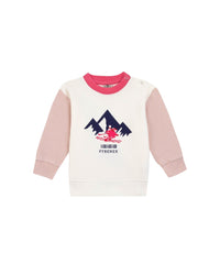 Smily cotton sweatshirt - Peach Whip
