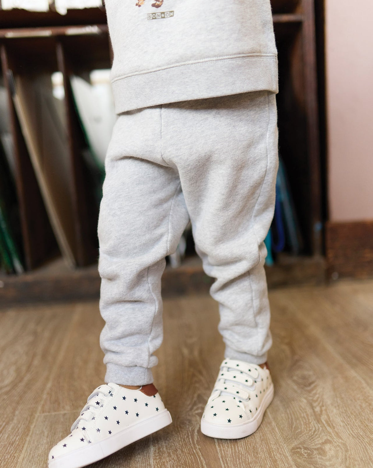 Sweatshirt Smily en coton - Gris Chine