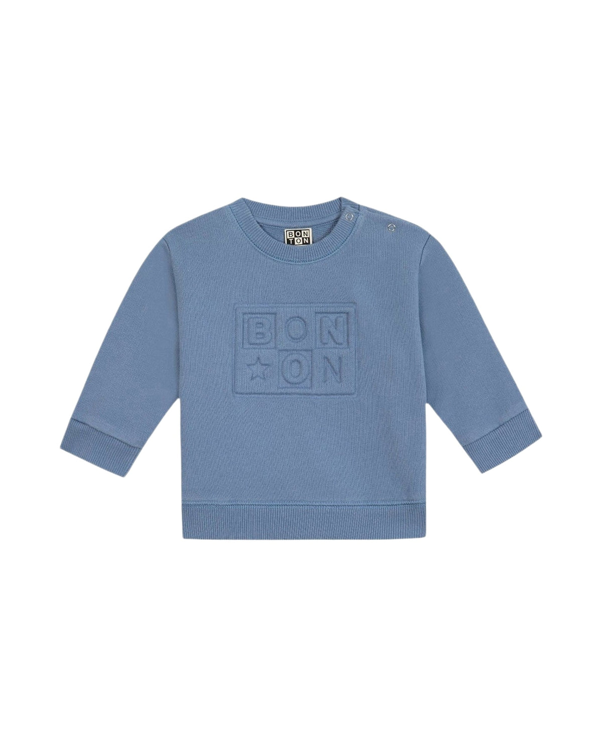 Smily bb cotton sweatshirt - Trianon Blue