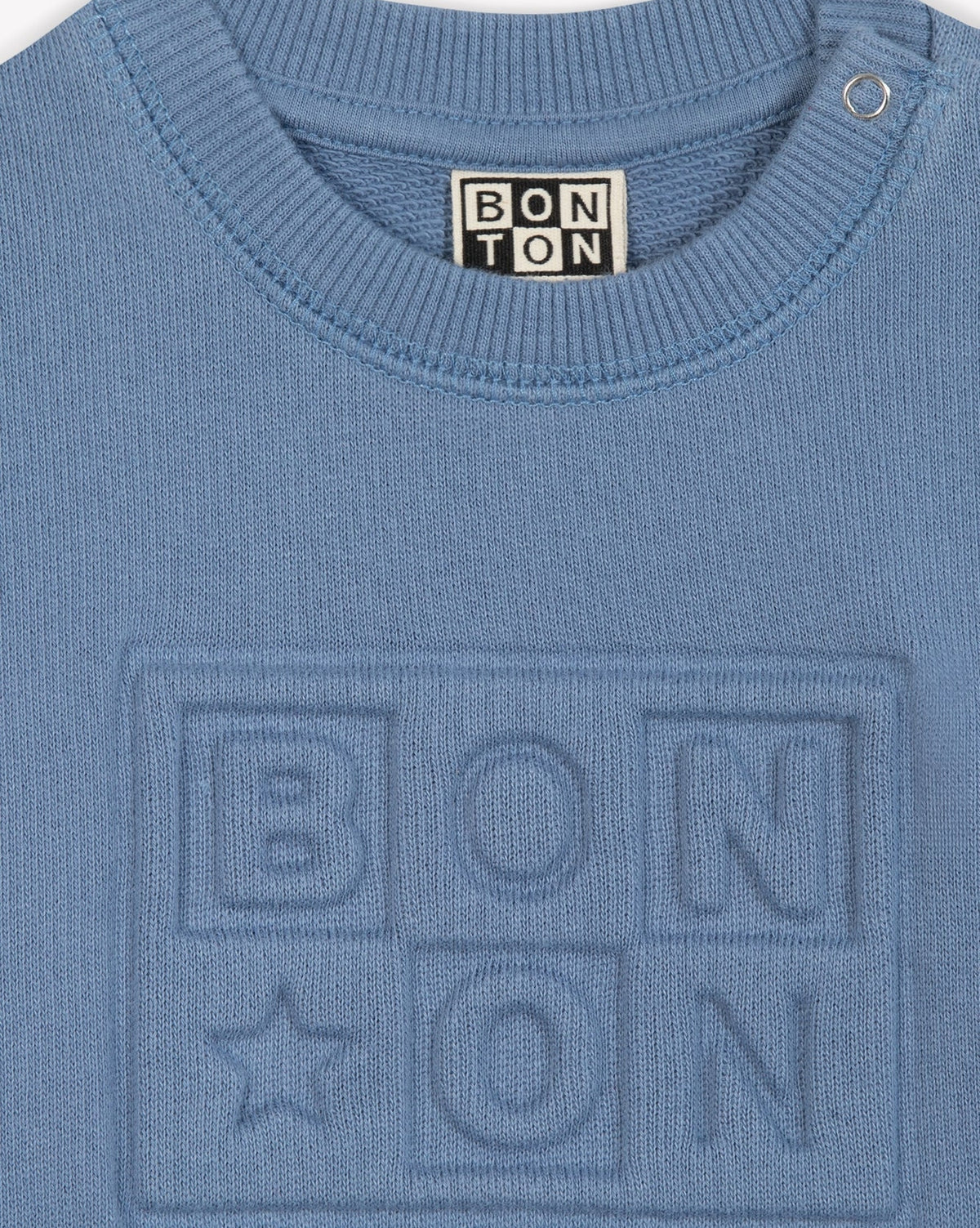 Smily bb cotton sweatshirt - Trianon Blue