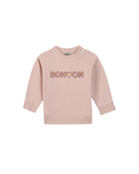 Smily cotton sweatshirt - Peach Whip2