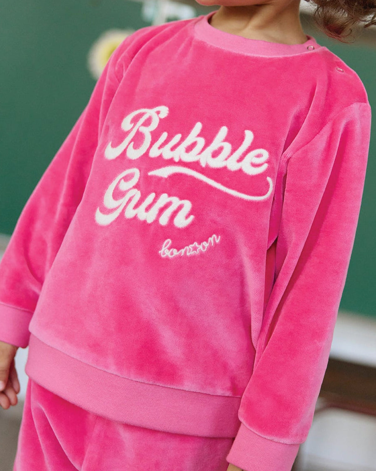 Smily cotton sweatshirt - Malabar Pink