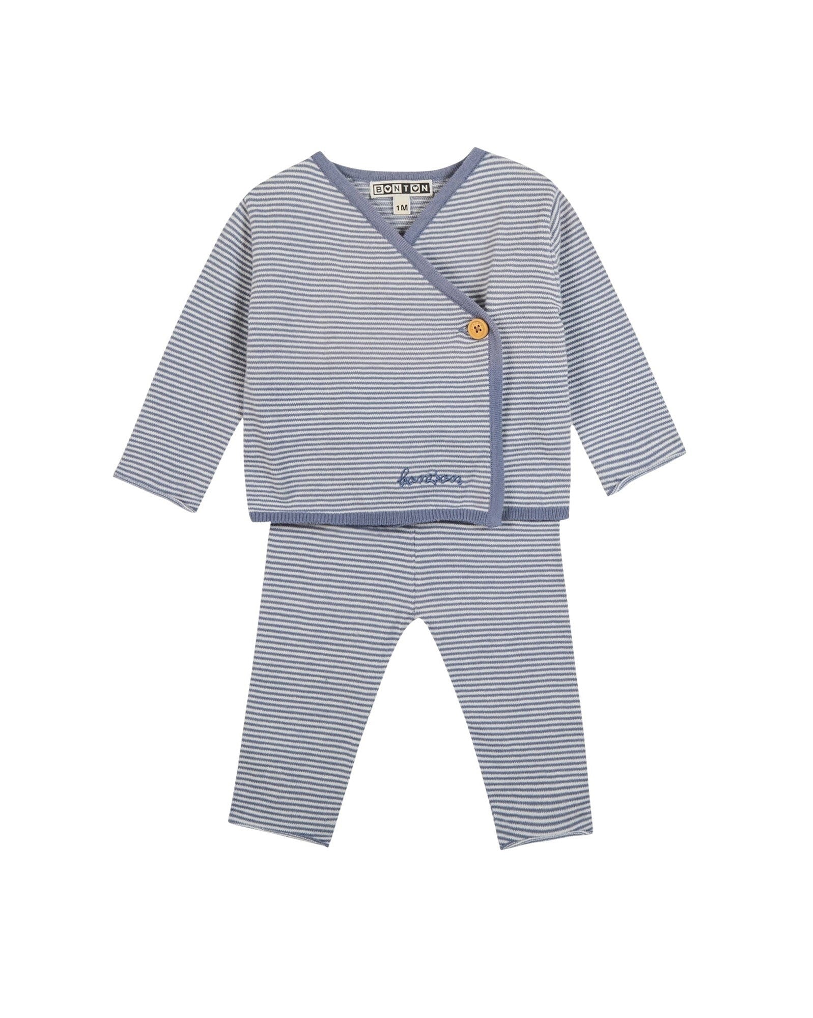 4qty NEW / EnsembleL - Blue Stripe