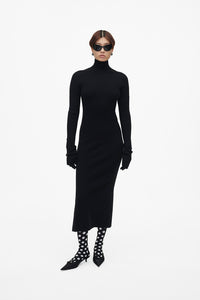 Robe réversible en laine - Black