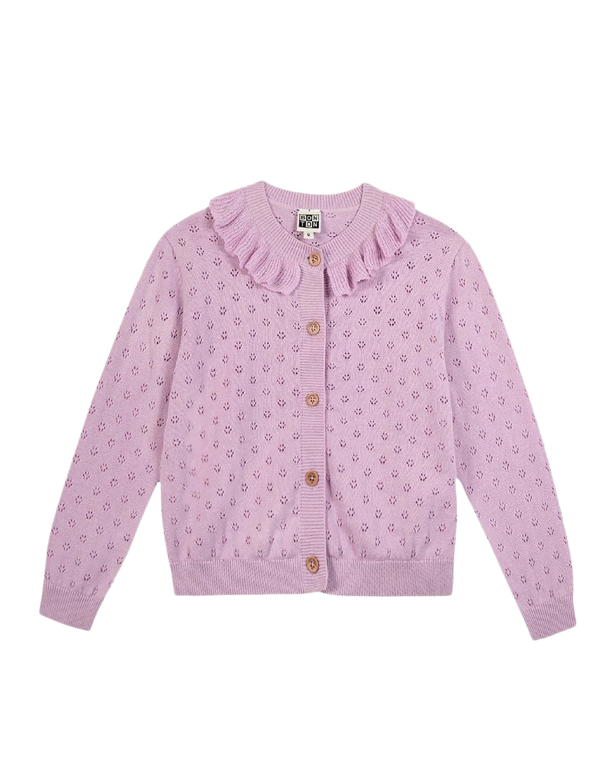 Corole cotton cardigan - Pompadour Lilac
