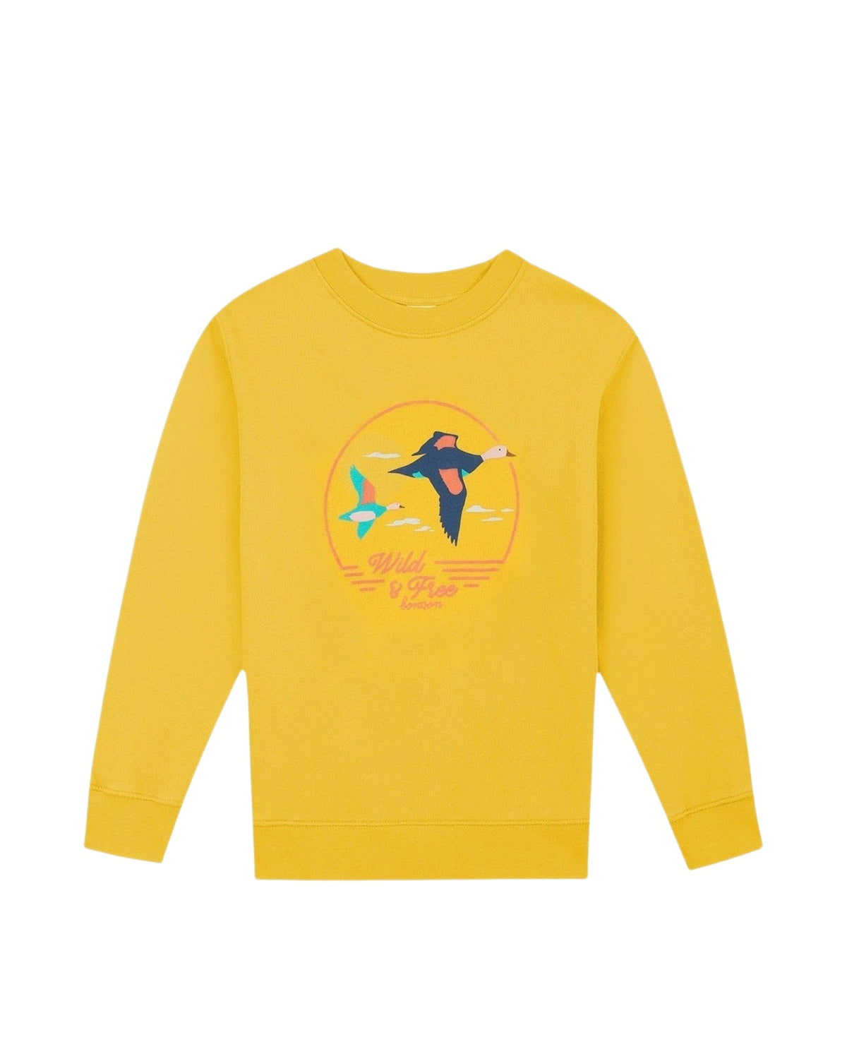Sweatshirt Star en coton - Jaune Rétro