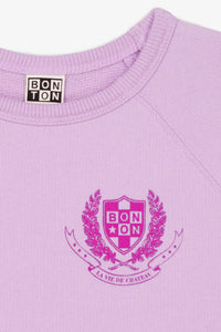 Sweatshirt Smart manches courtes - Pompadour Lilac