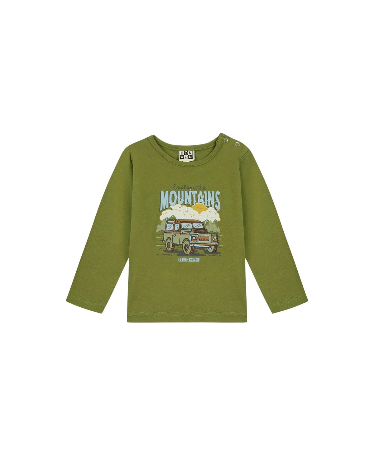 Cotton ‘Taxi’ T-shirt - Officer’s Green