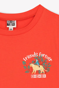 T-shirt Tubog - Rouge Corail