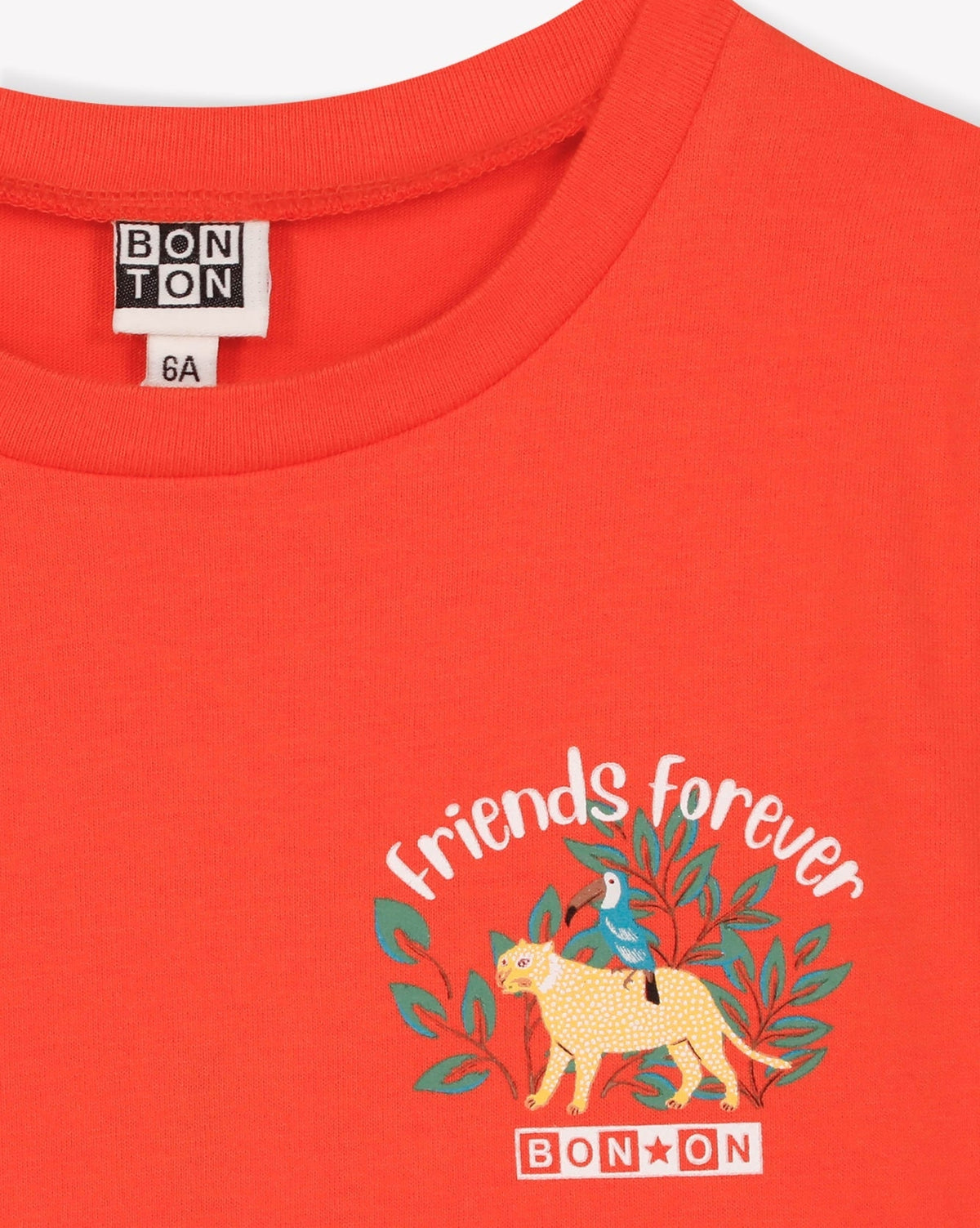 T-shirt Tubog en coton - Rouge Corail