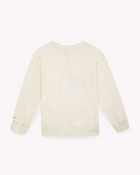 Smile cotton sweatshirt - Bonton Cream