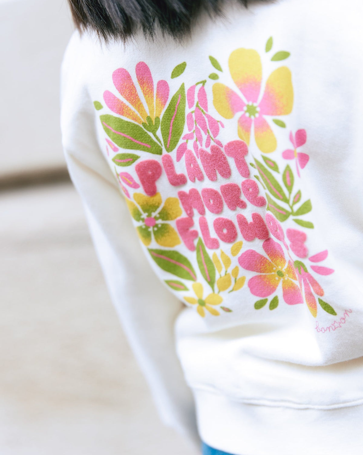 Sweatshirt Samy en coton - Creme Bonton