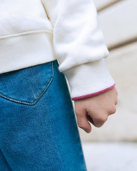 Sweatshirt Samy en coton - Creme Bonton
