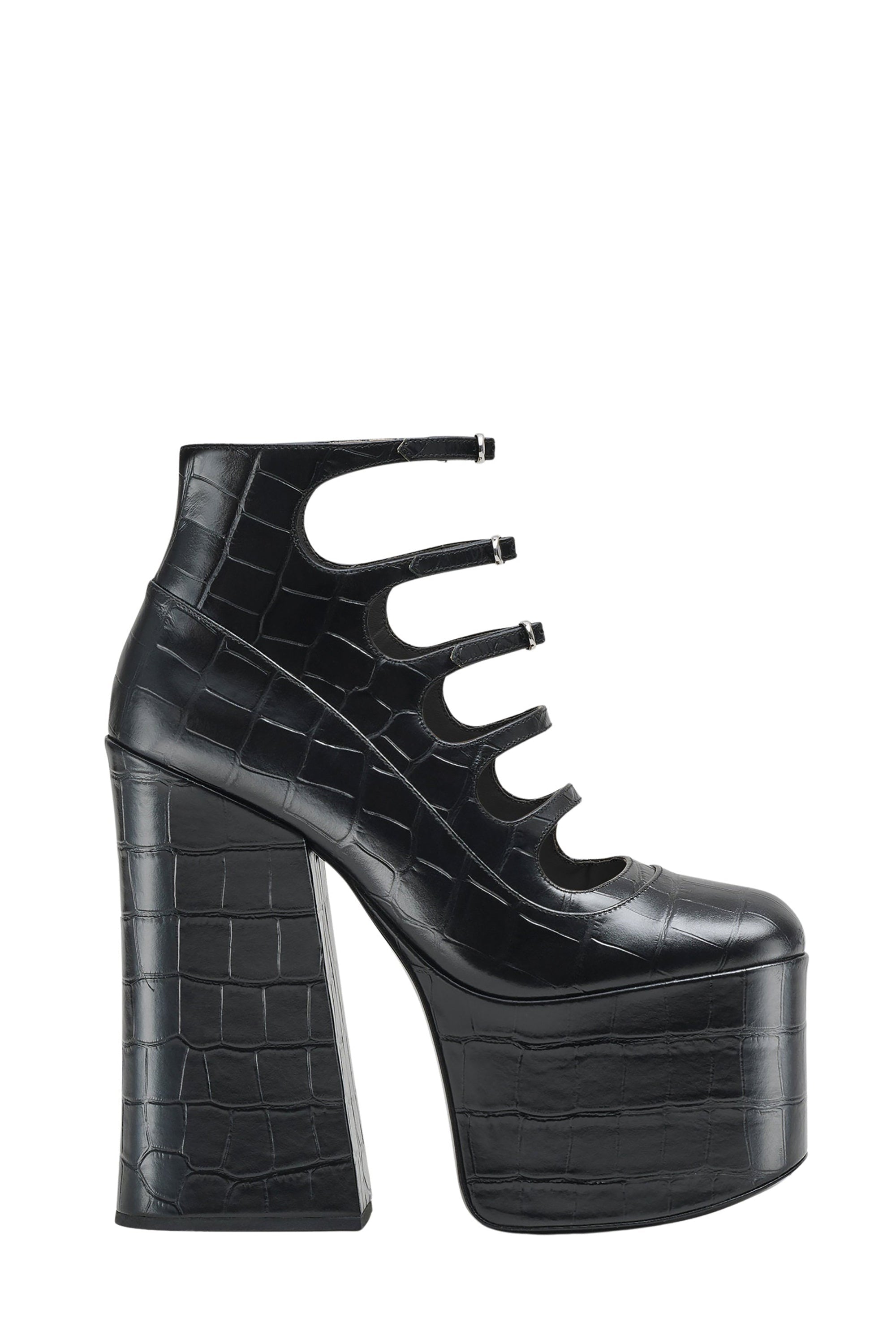 Bottines à talons Kiki 160 en cuir - Black